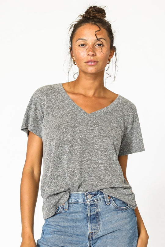 Hendrix Boxy V Neck Tee