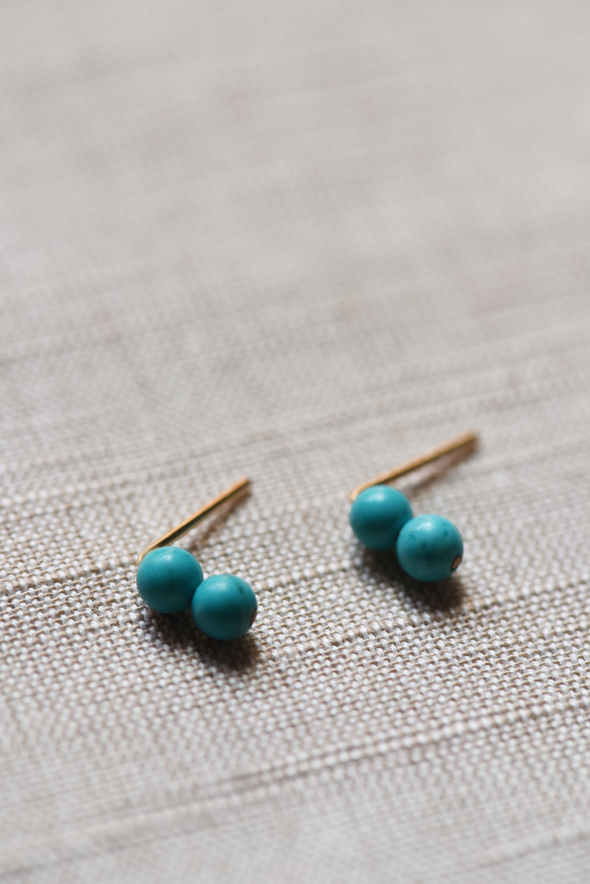 Turquoise Threaders - 14K Gold Filled