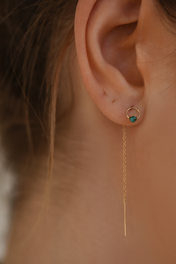 Turquoise Threaders - 14K Gold Filled