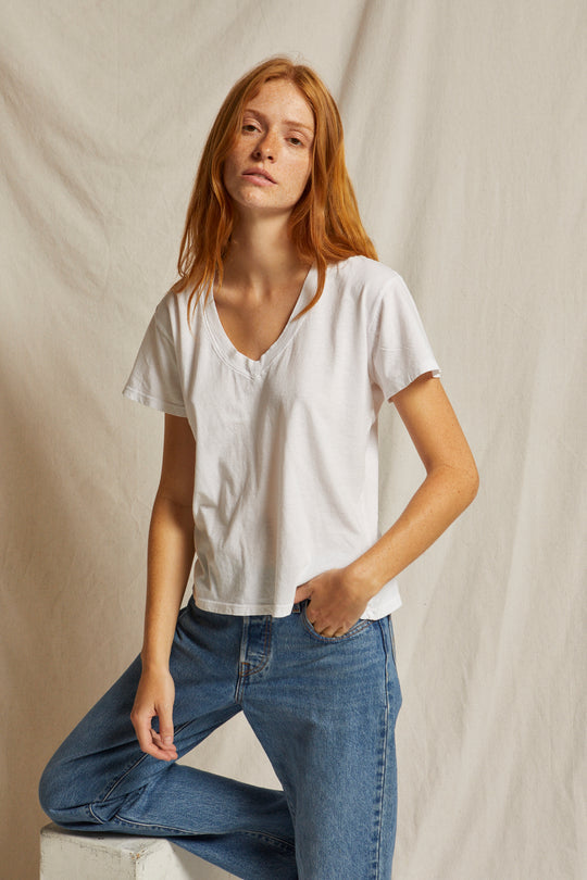 Hendrix Boxy V Neck Tee