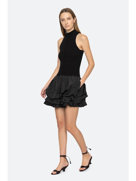 Belen Taffeta Knit Mini Bubble Dress