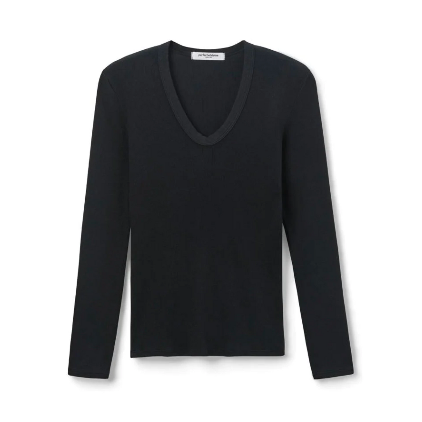 Robyn U Neck Rib Longsleeve