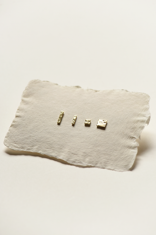 Earring Studs - Set of 4 Brass