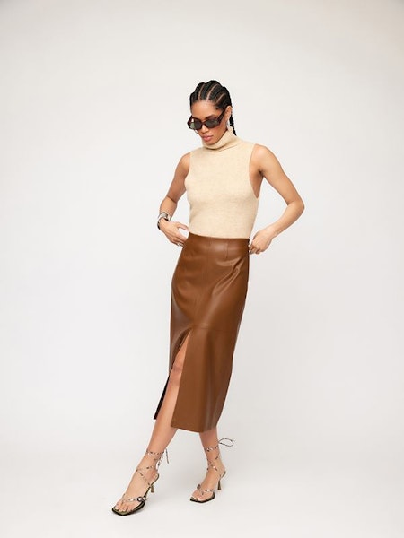 Kaia Faux Leather Skirt