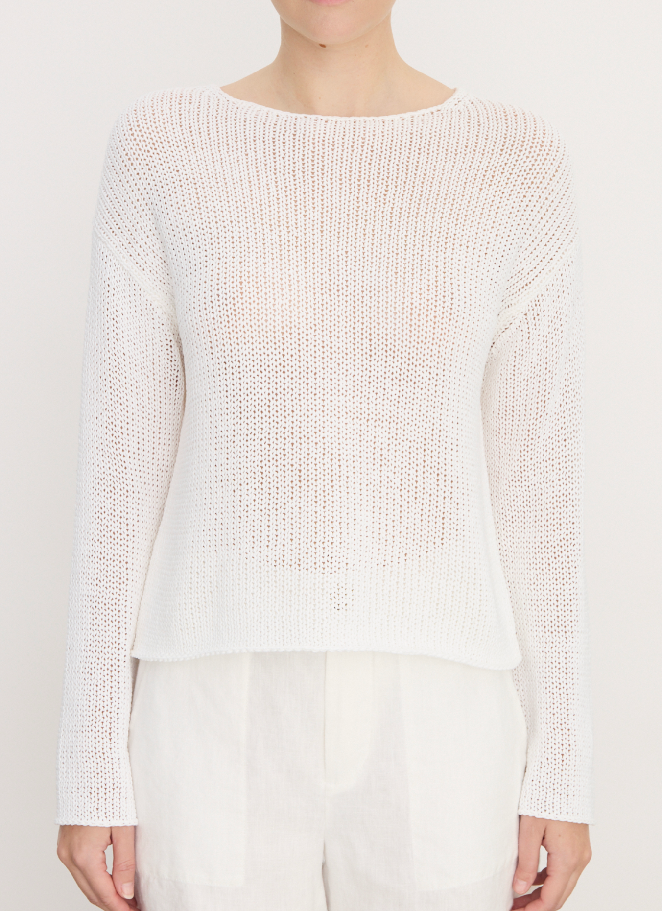 Coated Cotton Pullover