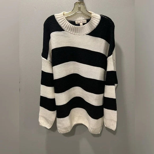 Color Block Chunky Knit